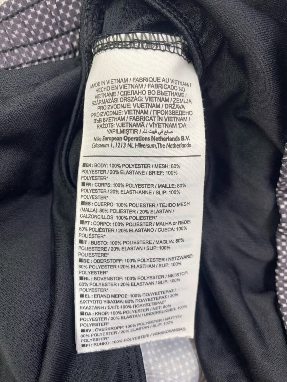 Nike Dri-FIT Athletic Shorts Performance Pattern Logo Black-White Women’s M