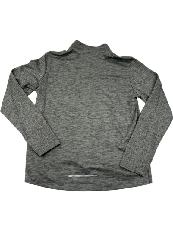 NIKE DRI-FIT FELPA GRIGIA CON QUARTER-ZIP (CORSA) - L