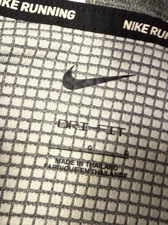 NIKE DRI-FIT FELPA GRIGIA CON QUARTER-ZIP (CORSA) - L