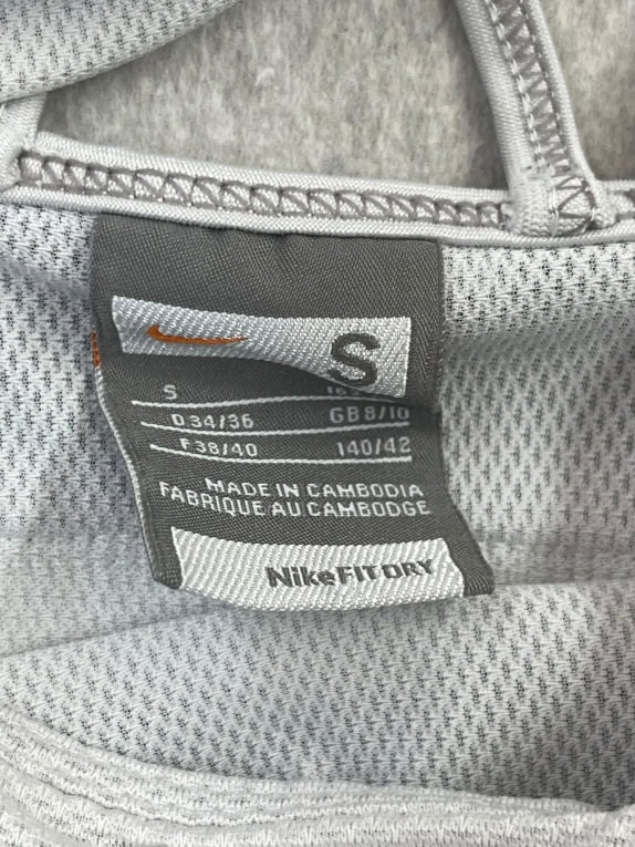 Nike Dri-FIT Tank Top Logo Δίχρωμο Μπλε-Λευκό Γυναικείο S