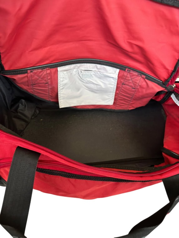 NIKE DUFFLE BAG SPORTSWEAR ROSSO NERO UNISEX PRE OWNED