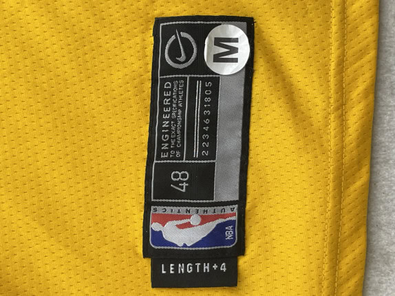 NIKE BASKETBALL JERSEY GRAPHIC YELLOW MEN PRE OWNED M