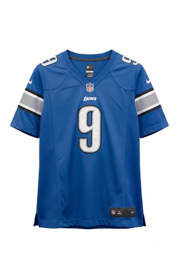 NIKE FOOTBALL JERSEY ATHLETIC BLUE MEN PRE OWNED S