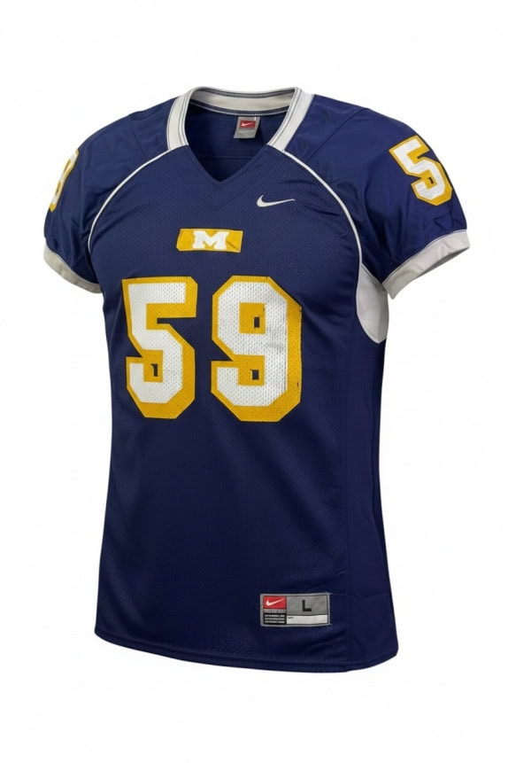 NIKE FOOTBALL JERSEY SPORTSWEAR ΜΠΛΕ ΑΝΤΡΙΚΟ PRE OWNED L