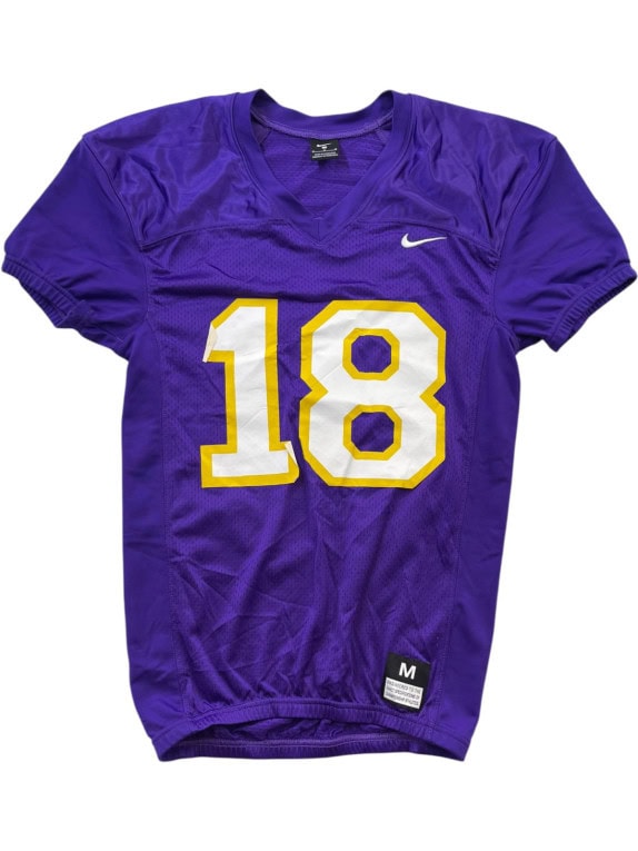 NIKE FOOTBALL JERSEY SPORTSWEAR PURPLE MENS PRE OWNED M