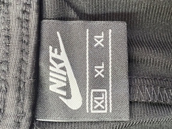 NIKE TRACK PANTS ATHLETIC BLACK MEN PRE OWNED XL
