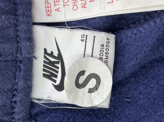 NIKE TRACK PANTS SPORTSWEAR NAVY MEN PRE OWNED S