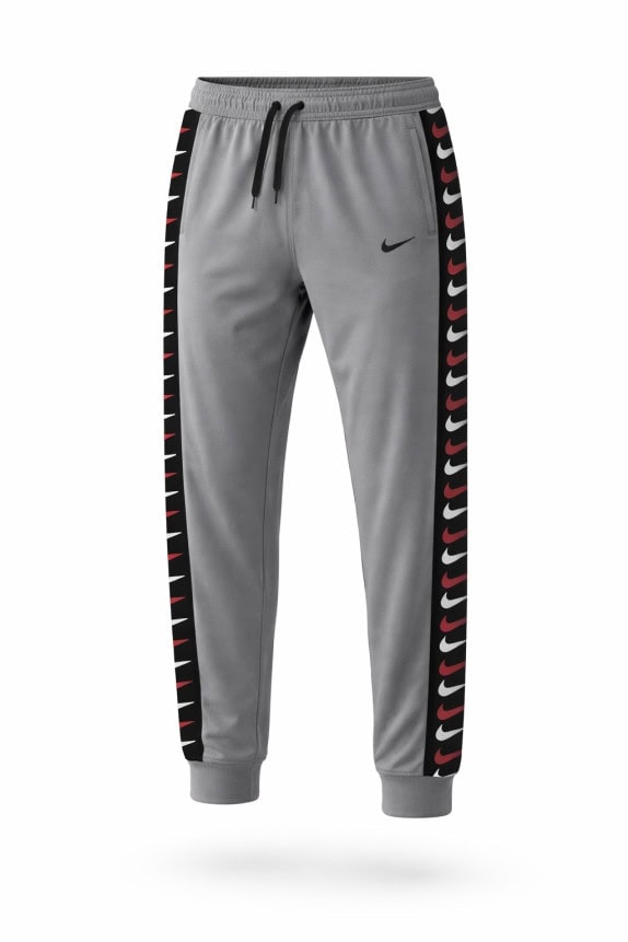 NIKE PANTALONI TUTA SPORTIVI GRIGIO UOMO PRE OWNED L