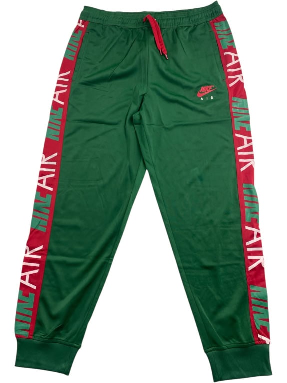 NIKE Pantaloni tuta AIR con logo sul lato verdi da uomo XL