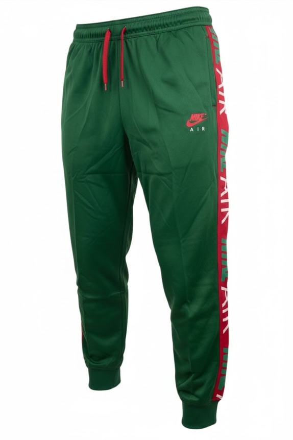 NIKE Pantaloni tuta AIR con logo sul lato verdi da uomo XL
