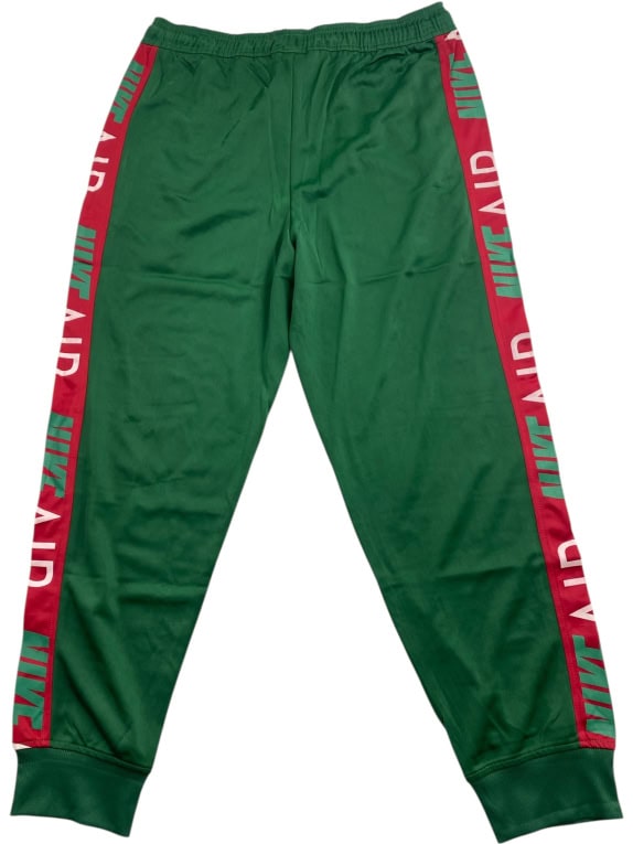 NIKE Pantaloni tuta AIR con logo sul lato verdi da uomo XL