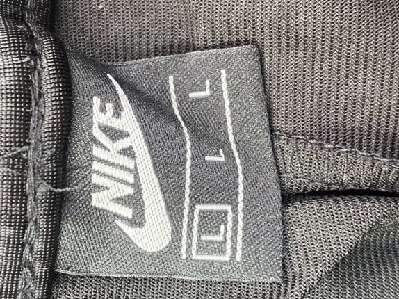 NIKE TRACK PANTS STREETWEAR BLACK MEN PRE OWNED L