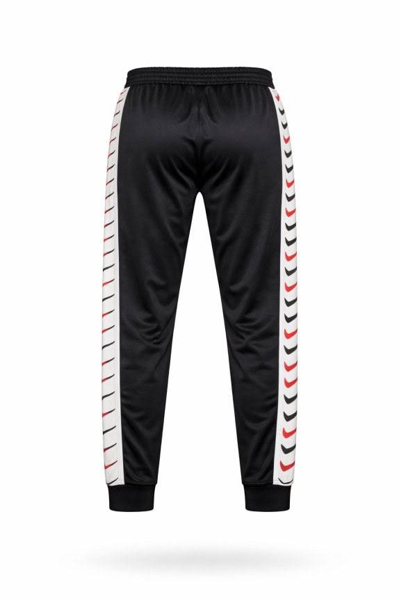 NIKE TRACK PANTS STREETWEAR BLACK MEN PRE OWNED L