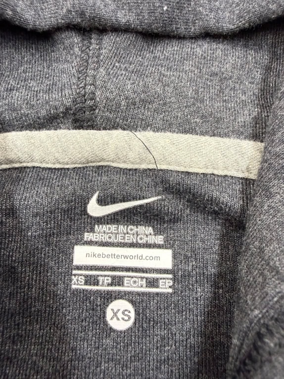 Nike Tuta Set con Logo Swoosh Grigio-Nero da Donna XS