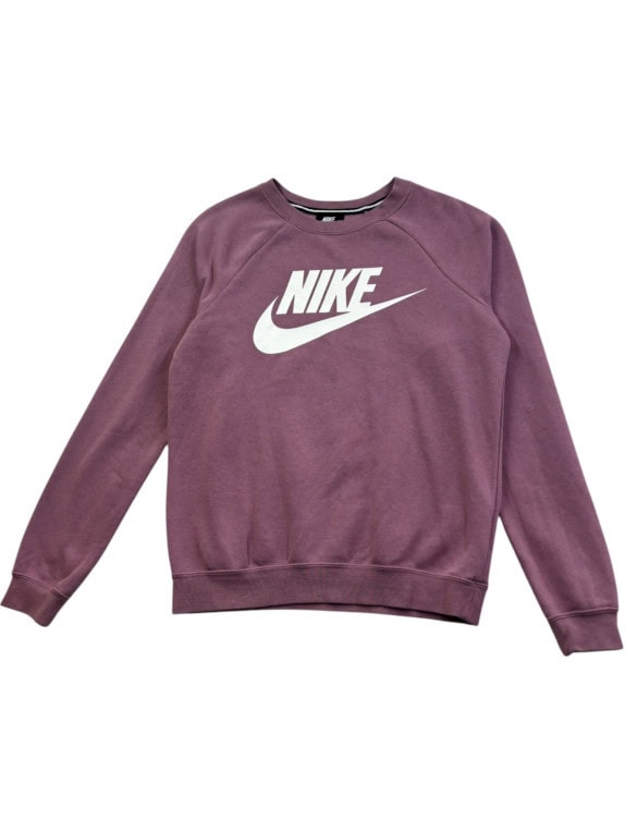 NIKE FELPA GIROCOLLO SPORTSWEAR MALVA DONNA PRE OWNED