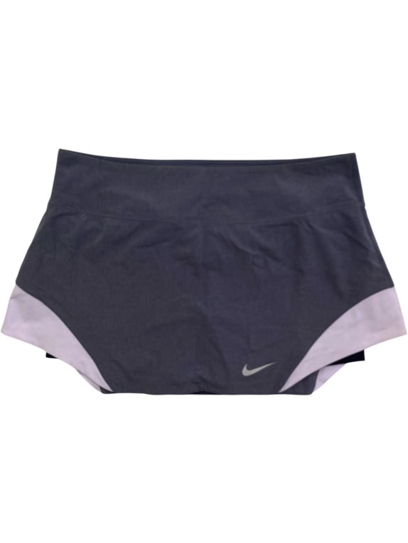 Nike Γκρι Αθλητικό Σορτς με Εσωτερικό Κολάν Dri-FIT Γυναικείο S
