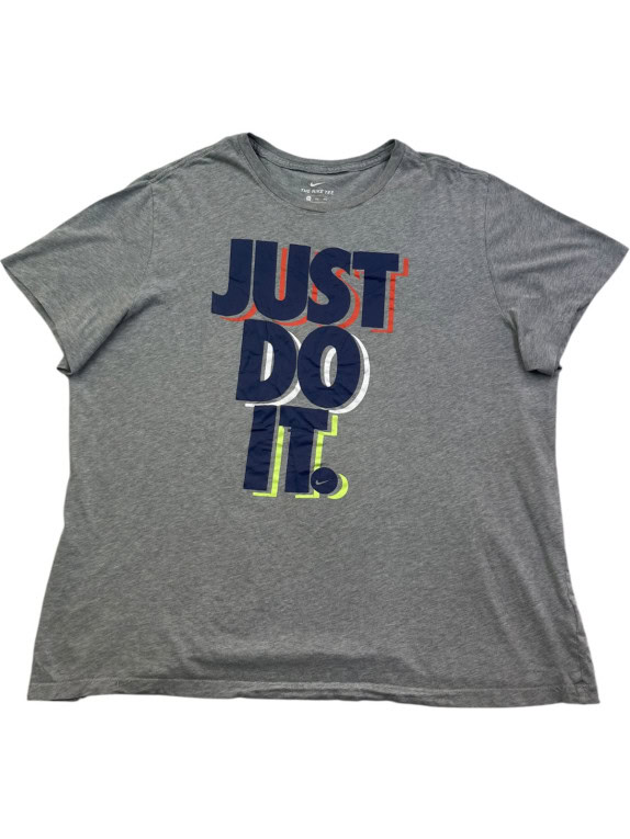 NIKE ΓΚΡΙ GRAPHIC TEE JUST DO IT ΑΝΤΡΙΚΟ PRE OWNED XL