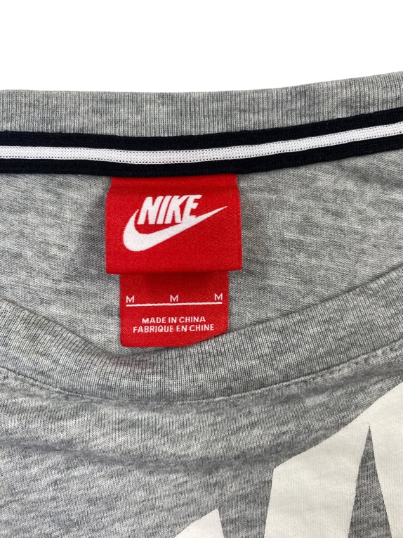 Nike Grey Long Sleeve Logo T-Shirt Women’s M