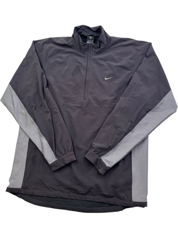 NIKE GOLF PULLOVER MEZZA ZIP SPORTSWEAR CHARCOAL UOMO PRE OWNED L