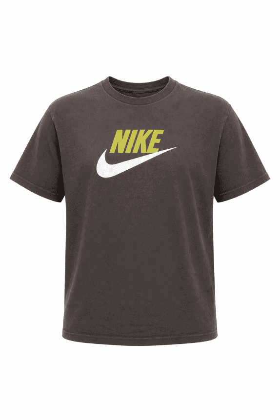 1990s NIKE GRAPHIC TEE STREETWEAR CHARCOAL MEN PRE OWNED XL