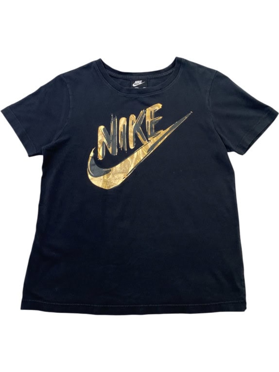 NIKE GRAPHIC TEE GOLD BLACK MEN PRE OWNED S