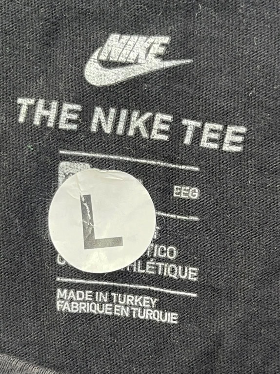 NIKE T SHIRT GRAFICA SPECKLED NERO UOMO PRE OWNED L