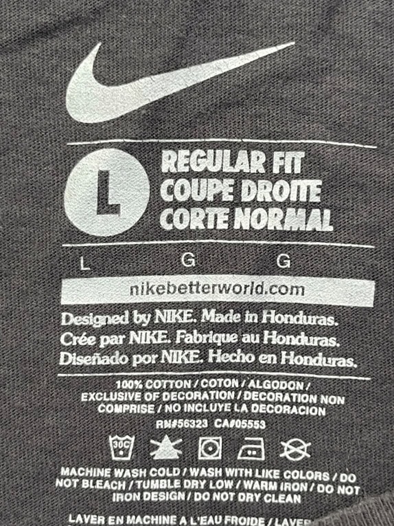NIKE T SHIRT GRAPHIC CLASSIC NERO UOMO PRE OWNED L