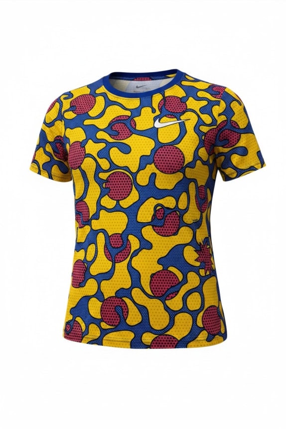 NIKE T SHIRT GRAFICA STREETWEAR BLU ROSSO UOMO PRE OWNED M