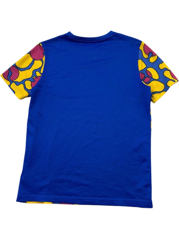 NIKE GRAPHIC T SHIRT STREETWEAR BLUE RED MEN PRE OWNED M