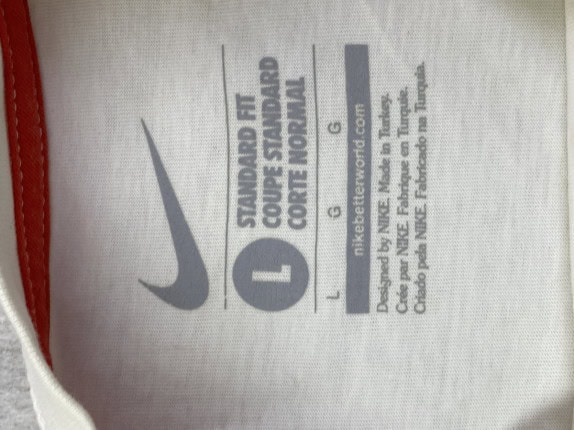 NIKE GRAPHIC T SHIRT STREETWEAR OFF WHITE MEN PRE OWNED L