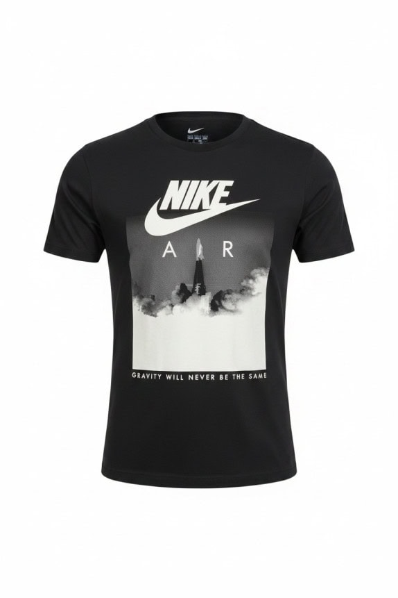 NIKE T SHIRT GRAPHIC ATHLETIC NERO UOMO PRE OWNED L
