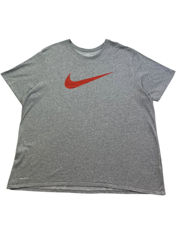 NIKE GRAPHIC TEE ATHLETIC GREY MEN PRE OWNED XXL