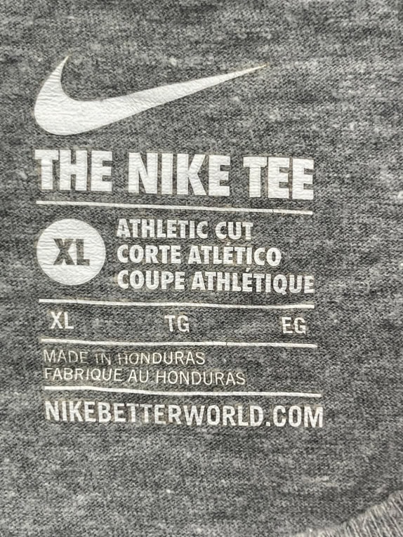 NIKE GRAPHIC TEE ATHLETIC GREY UOMO PRE OWNED XL