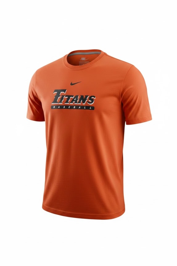 NIKE GRAPHIC TEE ATHLETIC ORANGE MENS PRE OWNED L