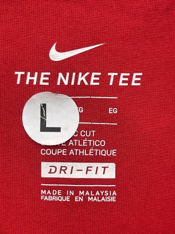 NIKE GRAPHIC TEE ATHLETIC RED UOMO PRE OWNED L