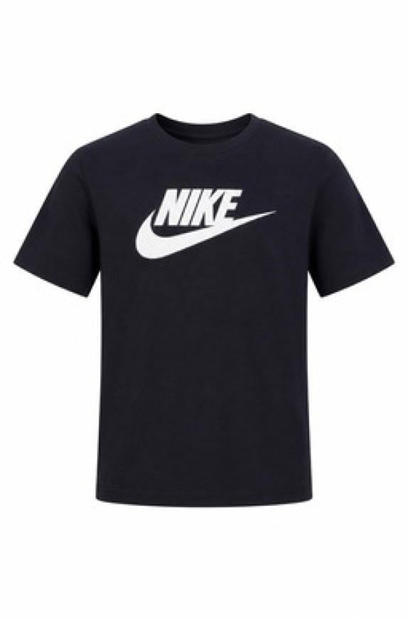 NIKE GRAPHIC TEE LOGO BLACK MEN PRE OWNED M