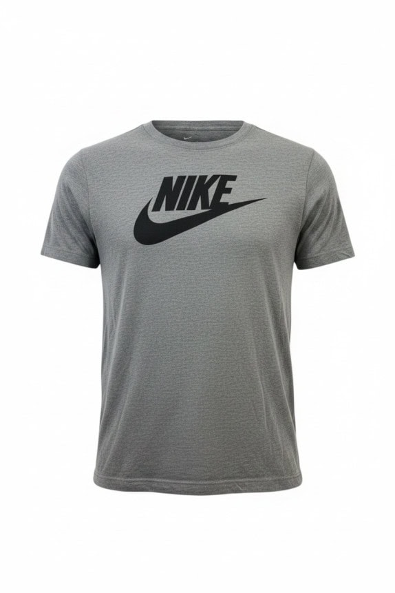 NIKE GRAPHIC TEE MELANGE GREY MEN PRE OWNED L
