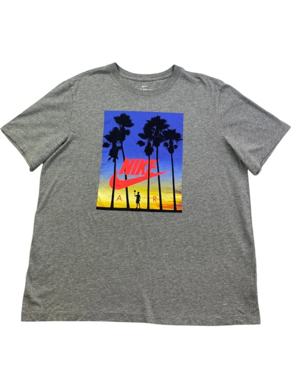 NIKE T SHIRT GRAPHIC RETRO GRIGIO UOMO PRE OWNED L