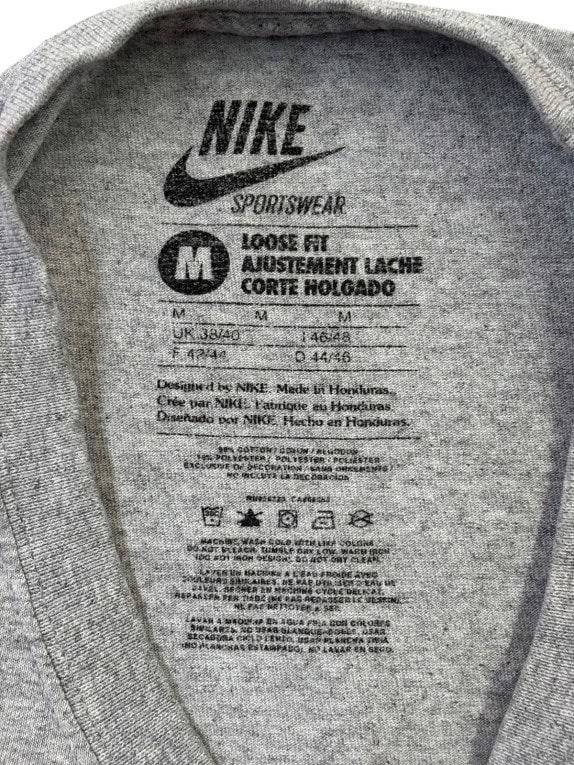 NIKE GRAPHIC TEE RETRO ΓΚΡΙ ΑΝΤΡΙΚΟ PRE OWNED M