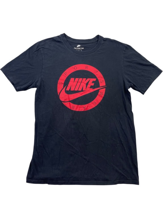 NIKE GRAPHIC TEE SPORTS BLACK MEN PRE OWNED M