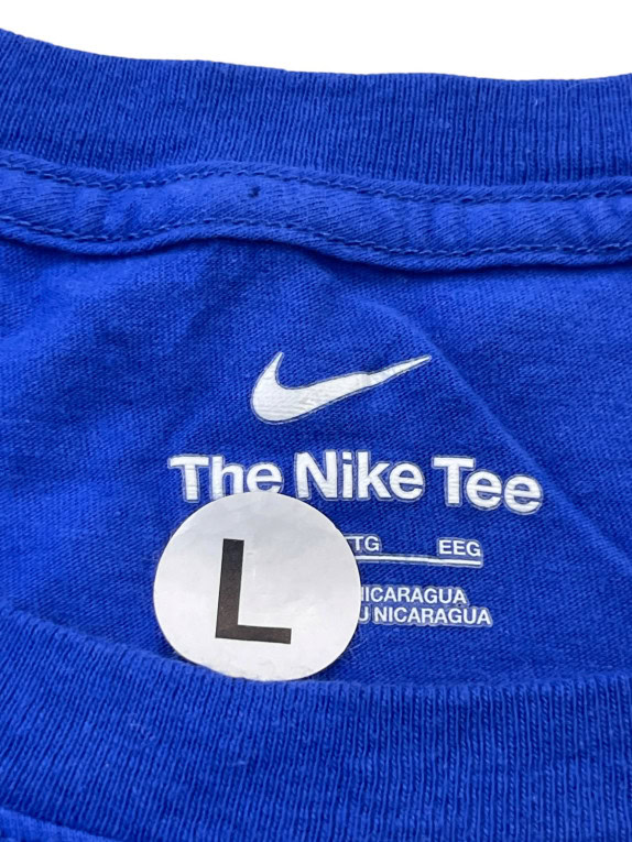 NIKE GRAPHIC TEE SPORTSWEAR BLUE MENS PRE OWNED L