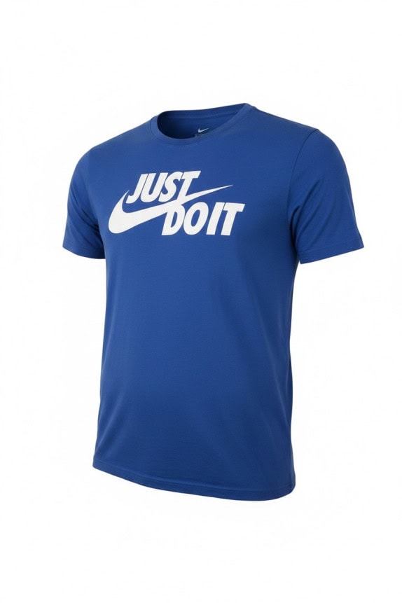 NIKE GRAPHIC TEE SPORTSWEAR BLUE MEN PRE OWNED M
