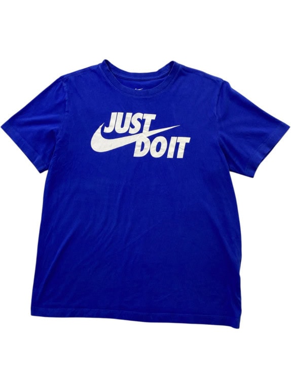 NIKE T SHIRT SPORTSWEAR BLUE UOMO PRE OWNED M