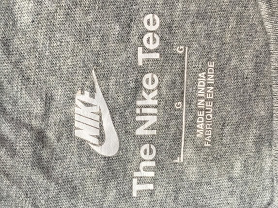 NIKE GRAPHIC TEE SPORTSWEAR ΓΚΡΙ ΑΝΤΡΙΚΟ PRE OWNED L