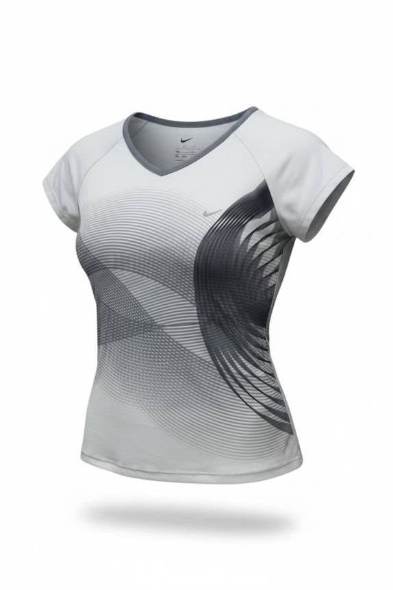 NIKE GRAPHIC TEE SPORTSWEAR GREY WOMEN PRE OWNED S
