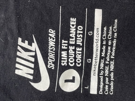 NIKE GRAPHIC TEE SPORTSWEAR BLACK MEN PRE OWNED L