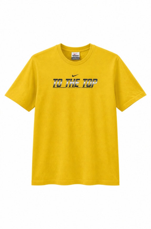 NIKE GRAPHIC TEE SPORTSWEAR YELLOW MEN PRE OWNED M