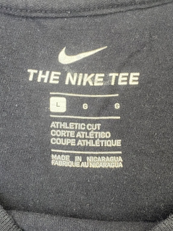 NIKE GRAPHIC TEE SPORTY BLACK MEN PRE OWNED L