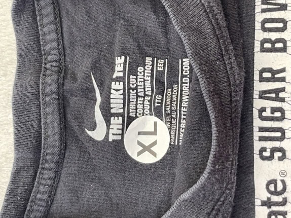 NIKE GRAPHIC TEE STREETWEAR BLACK MEN PRE OWNED XL
