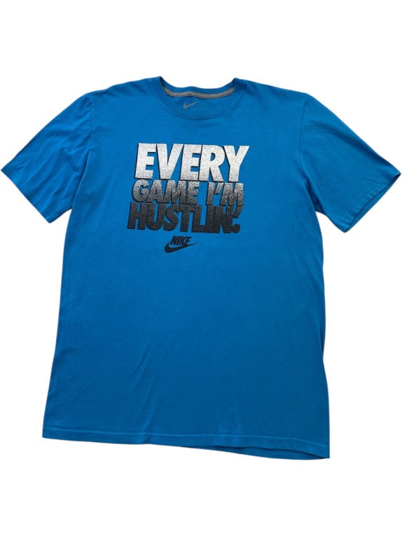 NIKE GRAPHIC TEE STREETWEAR BLUE ΑΝΤΡΙΚΟ PRE OWNED L